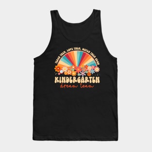 Dream Team Retro Rainbow Back To School Teacher Tank Top